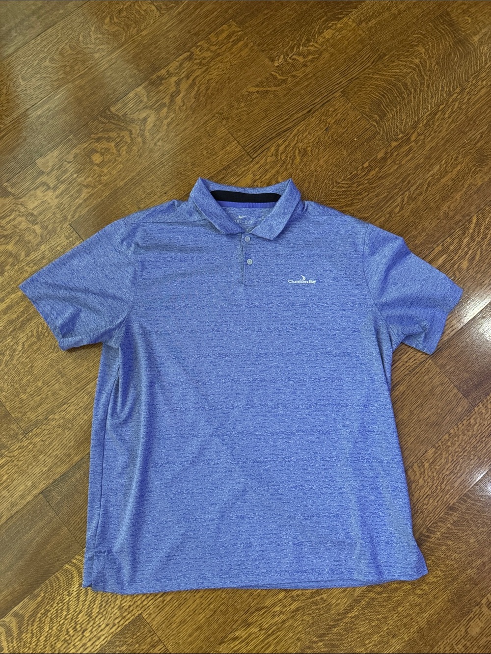 Nike Dri-FIT Chambers Bay Golf Polo Men’s XL Blue/purple Heather Performance - Picture 4 of 6